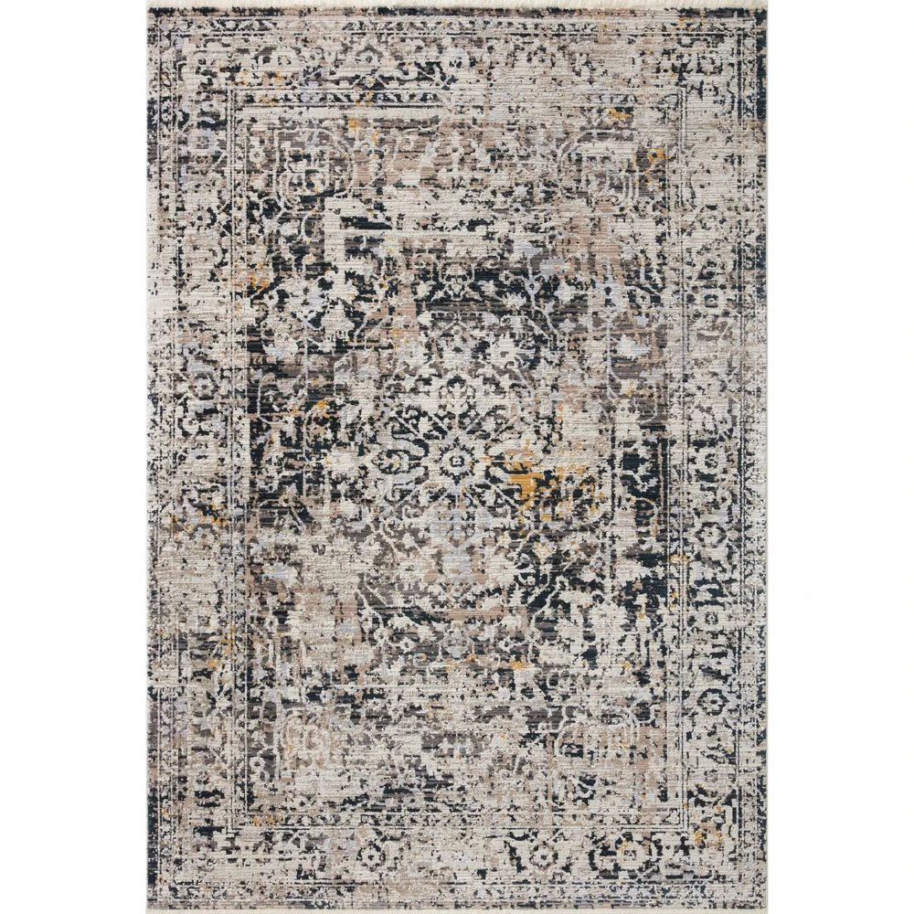 Loloi Leigh Charcoal / Taupe 2'-7" X 10'-10" Runner Rug 1 Loloi Leigh Charcoal / Taupe 2'-7" X 10'-10" Runner Rug