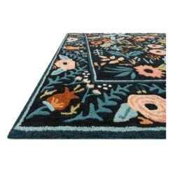 Rifle Paper Co. X Loloi Les Fleurs Black 5'-0" X 7'-6" Area Rug -France and So Furniture LESFLES 01BL00 25 4e40e678 561b 4138 9008 a0066170286a