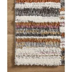 Loloi Levitt Shag Ivory / Sunset 2'-7" X 12'-0" Runner Rug -France and So Furniture LEVTLEV 03IVSS 25