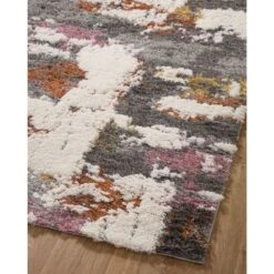 Loloi Levitt Shag Grey / Multi 2'-7" X 7'-6" Runner Rug -France and So Furniture LEVTLEV 04GYML 28 38c9fe7f 7611 4dff 9b38 8d095574b253