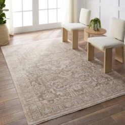 Leona Medallion Beige/Gray Runner Rug (3'X12') -France and So Furniture LIL02 4 e57d4533 d278 488c a5f7 d5df4841e42e