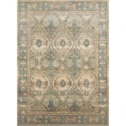 Magnolia Home By Joanna Gaines X Loloi Linnea Natural / Sky 11'-6" X 15' Area Rug