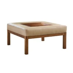 Lexington Crandon Park Leather Ottoman