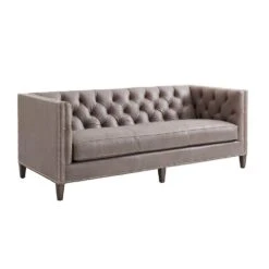Lexington Monaco Leather Tufted Sofa