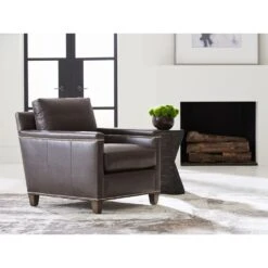 Lexington Strada Leather Chair 5 Lexington Strada Leather Chair -France and So Furniture LL7728 11 956371 WS