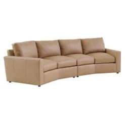Lexington Ashbury Leather Sectional - Canyon