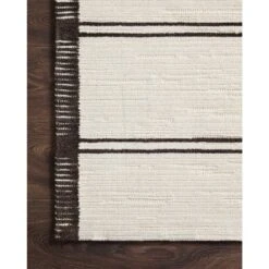 Magnolia Home By Joanna Gaines X Loloi Logan White / Mocha 2'-6" X 7'-6" Runner Rug -France and So Furniture LOGALOG 02WHMC 25 4a09fc27 be62 4e73 ad95 7c545bb299a0