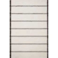 Magnolia Home By Joanna Gaines X Loloi Logan White / Mocha 2'-6" X 7'-6" Runner Rug