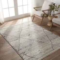 Zenara Trellis Gray/ White Runner Rug (3'X8') -France and So Furniture LRE01 4 72559c05 6754 41ea 84c9 a1bf1f505714