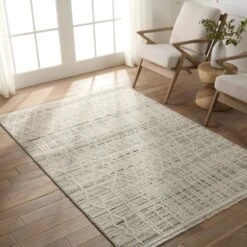Casita Trellis Cream/ Gray Runner Rug (3'X8') -France and So Furniture LRE02 4