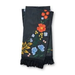 Rifle Paper Co. X Loloi TRP0002 Black / Multi 4'-2" X 5' Throw