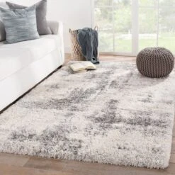 Kohima Abstract Ivory/ Light Gray Area Rug (8'10"X11'9") -France and So Furniture LYR04 4 f6140bd3 09e0 4245 8375 051a2d386b39