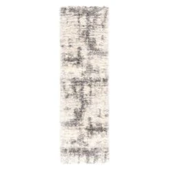 Kohima Abstract Ivory/ Light Gray Area Rug (8'10"X11'9")