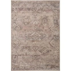 Loloi Lyra Blush / Dove 2'-7" X 16'-0" Runner Rug