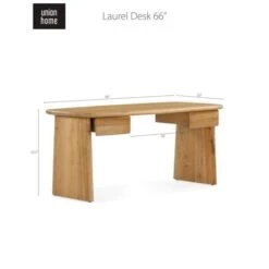 Laurel Desk 66″ -France and So Furniture Laurel Desk 2 Drawer 600x600 1