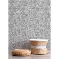 Plume Wallpaper 10 Plume Wallpaper -France and So Furniture Lome Plume Charcoal wicker copy