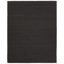 Ryanne Handmade Solid Charcoal Area Rug (10'X14')