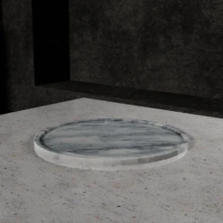 Service Tray Circular Stone Mist Gray - 16"