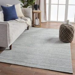 Vanessa Handmade Solid Blue/ Gray Area Rug (5'X8') -France and So Furniture MDS05 4 62f27d24 714c 41bf 8bf1 583ffabc5924