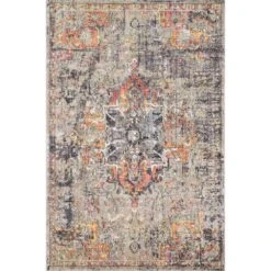 Loloi Medusa Taupe / Sunset 2'-4" X 10' Runner Rug