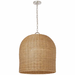 Savannah 25" Woven Hanging Shade - Natural Wicker