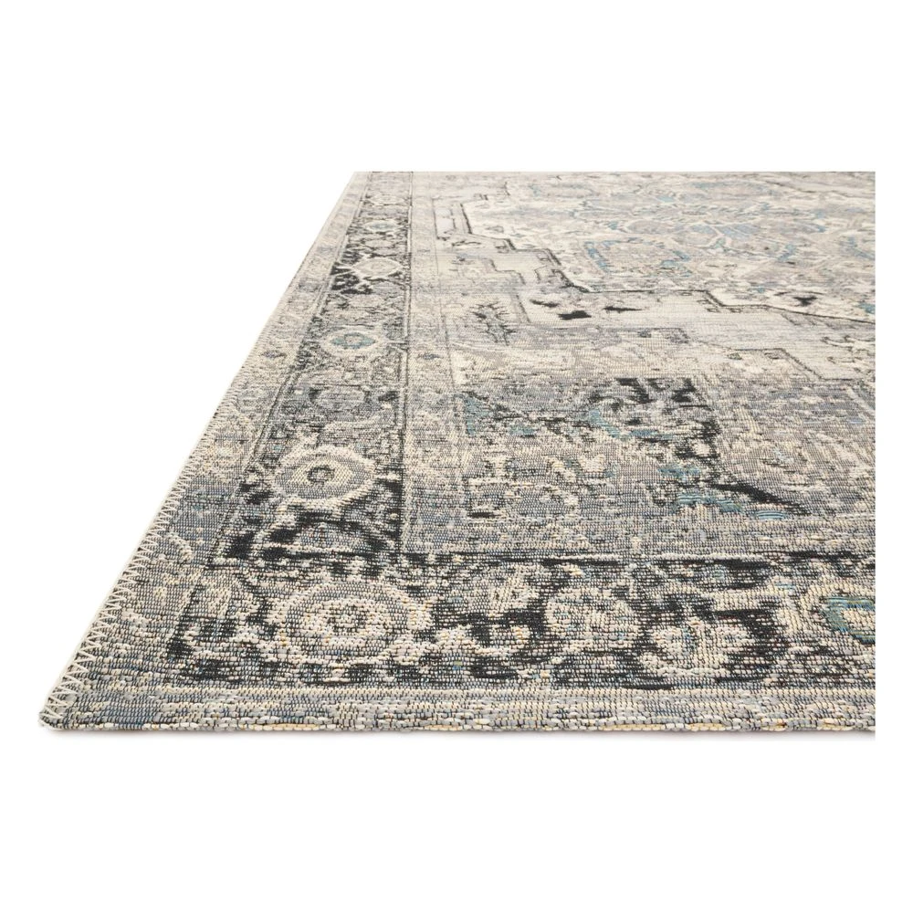 Loloi Mika Grey / Blue 7'-10" X 11'-2" Area Rug 2 Loloi Mika Grey / Blue 7'-10" X 11'-2" Area Rug - Image 2