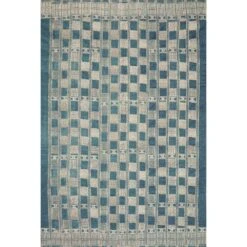 Loloi Mika Blue / Ivory 7'-10" X 11'-2" Area Rug