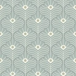 Moroccan Peacock Wallpaper -France and So Furniture MoroccanPeacock PowderAsh