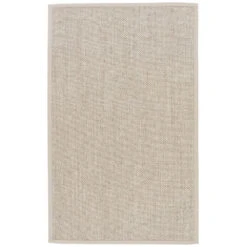 Naples Natural Solid Beige/ Ivory Area Rug (8'X10')