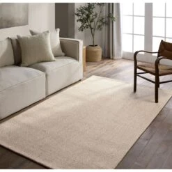 Everett Hand Woven Solid Area Rug (8'6"x11'6") -France and So Furniture NAS12 ENV