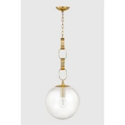 Nessa Pendant - Vintage Brass 13in -France and So Furniture NESSA 374 13 VB 001