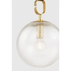 Nessa Pendant - Vintage Brass 13in -France and So Furniture NESSA 374 13 VB 002