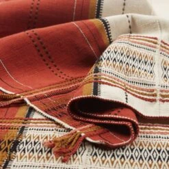 Tenzin Tribal Red/ Cream Throw (42"X72") -France and So Furniture NGD09 2