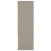 Malik Solid Light Gray Runner Rug (2'6"X8')