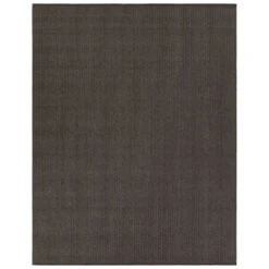 Malik Handmade Solid Dark Gray Area Rug (6'X9')