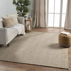 Jarl Solid Taupe/ Cream Area Rug (5'X8') -France and So Furniture NIR05 4 51d94ece da0f 4336 b3c9 d2b9ba03220c