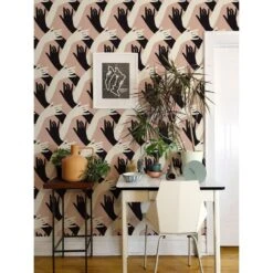 Connect Wallpaper -France and So Furniture NP Connect DustyBlush 2