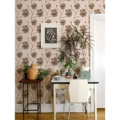 Flourish Wallpaper -France and So Furniture NP Flourish RoseQuartz 3
