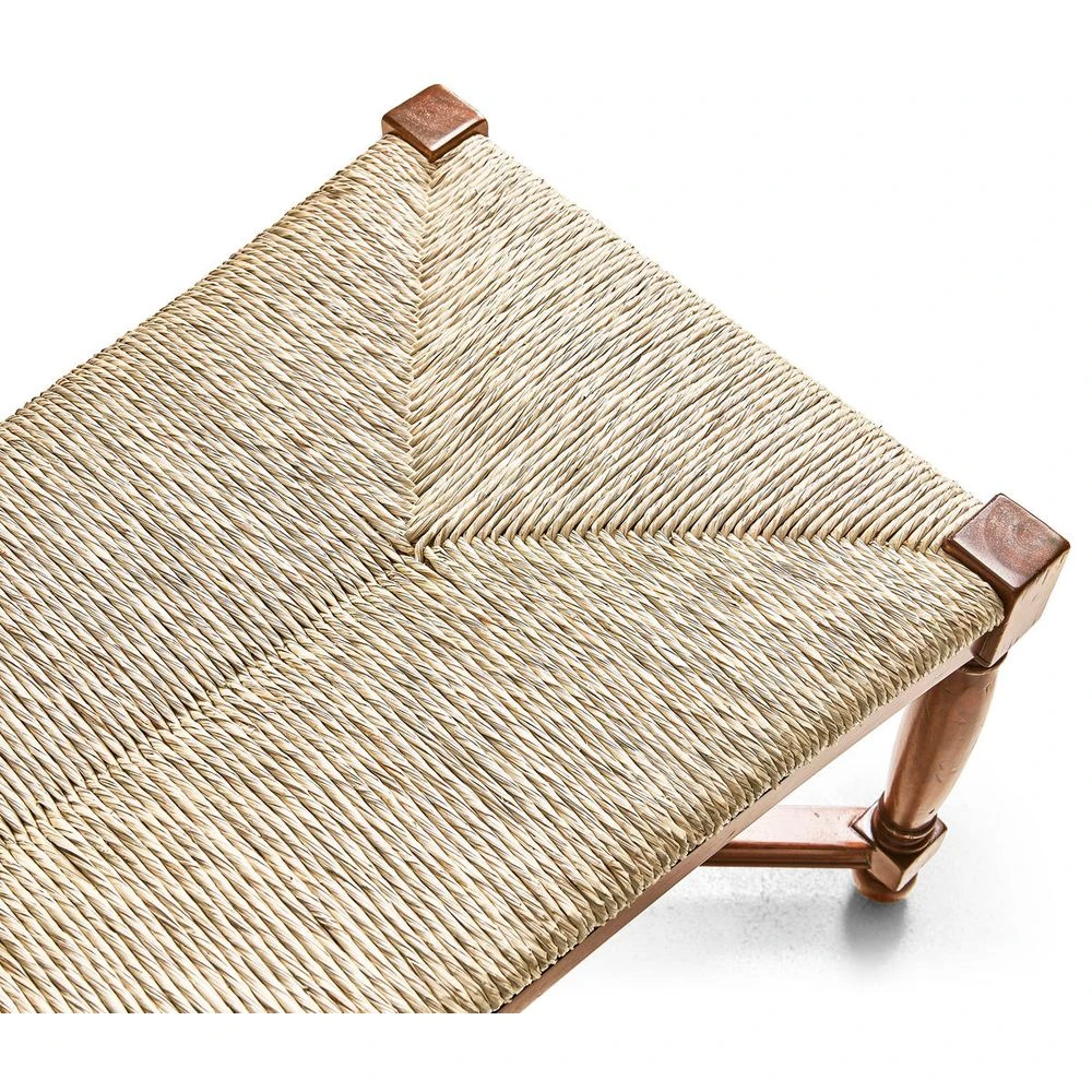 Two Seat Stool With Rushed Seat 5 Two Seat Stool With Rushed Seat - Image 5