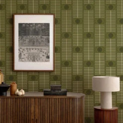 Osidan Wallpaper -France and So Furniture Osidan OliveOasis MockUp