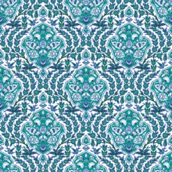 Ottoman Wallpaper -France and So Furniture OttomanSml Turqoise