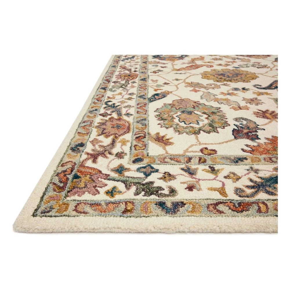 Loloi Padma White / Multi 2'-0" X 5'-0" Accent Rug 2 Loloi Padma White / Multi 2'-0" X 5'-0" Accent Rug - Image 2