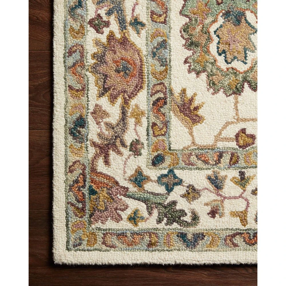 Loloi Padma White / Multi 5'-0" X 7'-6" Area Rug 3 Loloi Padma White / Multi 5'-0" X 7'-6" Area Rug - Image 3