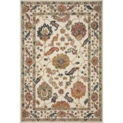Loloi Padma White / Multi 5'-0" X 7'-6" Area Rug