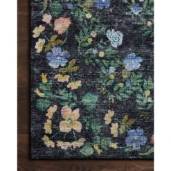 Rifle Paper Co. X Loloi Palais Black 2'-6" X 7'-6" Runner Rug -France and So Furniture PALAPAL 05BL00 25