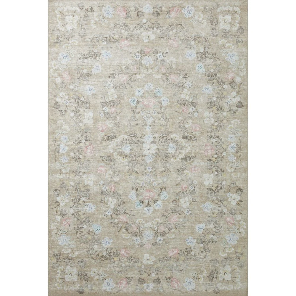 Rifle Paper Co. X Loloi Palais Khaki 2'-6" X 7'-6" Runner Rug 1 Rifle Paper Co. X Loloi Palais Khaki 2'-6" X 7'-6" Runner Rug