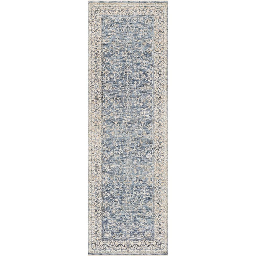 Loloi Pandora Dark Blue / Ivory 2'-6" X 16'-0" Runner Rug 3 Loloi Pandora Dark Blue / Ivory 2'-6" X 16'-0" Runner Rug - Image 3