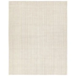 Pangea Handmade Striped Gray/Cream Area Rug (8'X10' Rectangle)