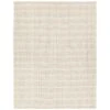 Anouk Handmade Striped Cream/Gray Area Rug (5'X8' Rectangle)