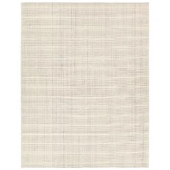 Anouk Handmade Striped Cream/Gray Area Rug (5'X8' Rectangle)
